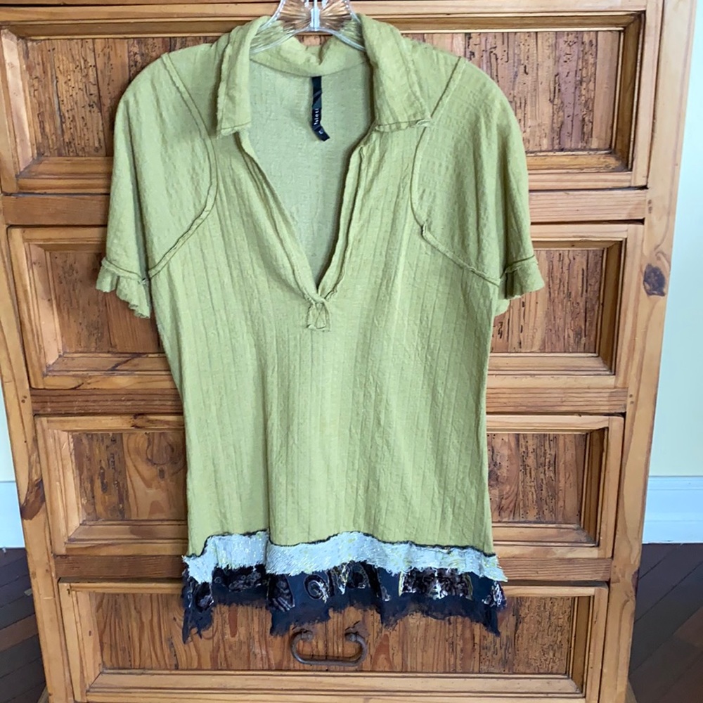 Poleci L green long top